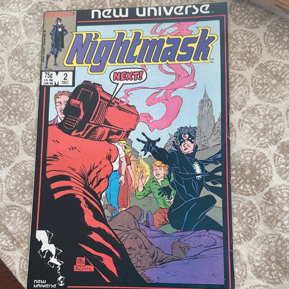 Marvel Nightmask Comic with Red and Black Cover